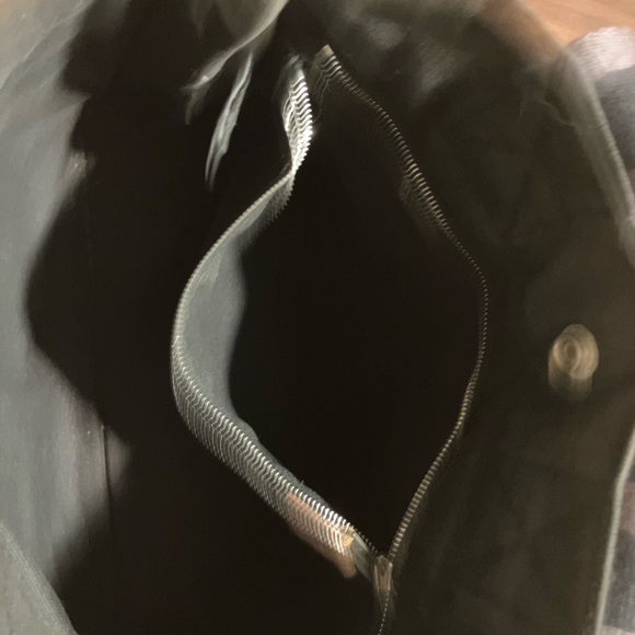 HERMES BLACK AND GRAY TOTE GOOD USED CONDITION! - Picture 6 of 7